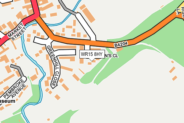 WR15 8HY map - OS OpenMap – Local (Ordnance Survey)