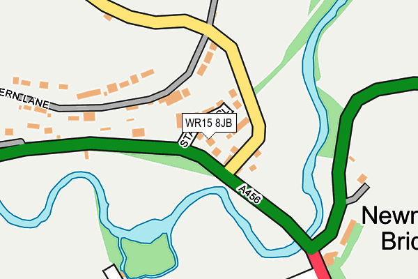 WR15 8JB map - OS OpenMap – Local (Ordnance Survey)