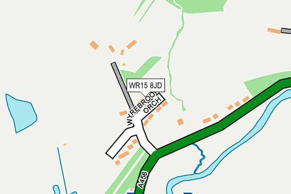 WR15 8JD map - OS OpenMap – Local (Ordnance Survey)