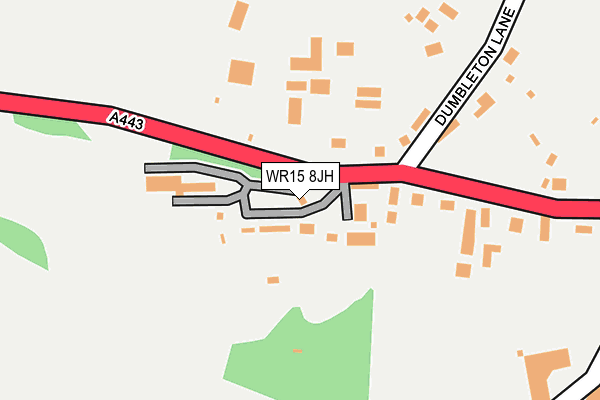 WR15 8JH map - OS OpenMap – Local (Ordnance Survey)