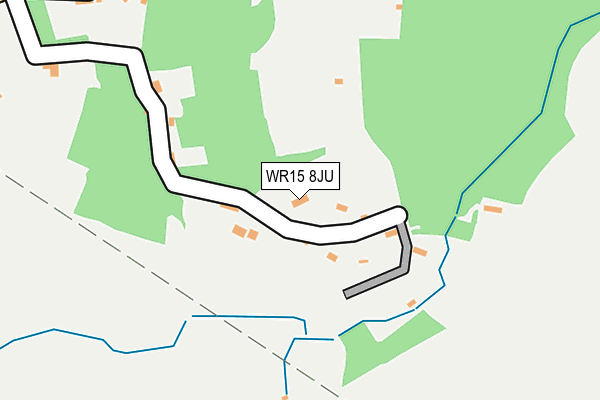 WR15 8JU map - OS OpenMap – Local (Ordnance Survey)