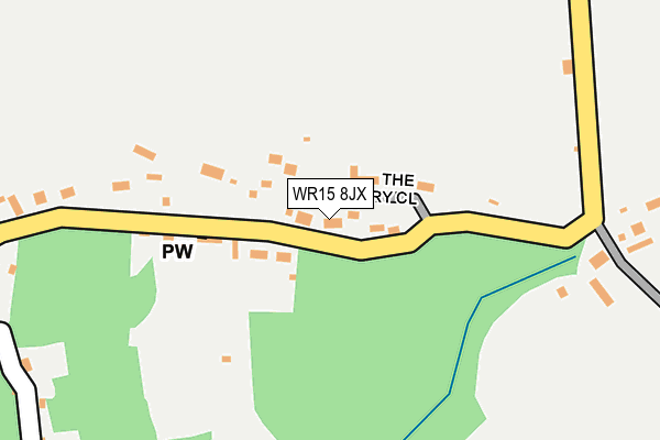 WR15 8JX map - OS OpenMap – Local (Ordnance Survey)