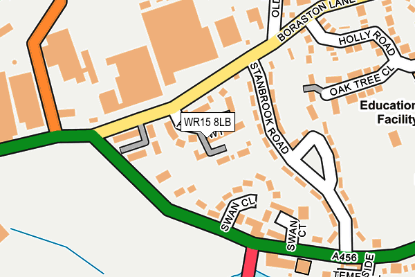 WR15 8LB map - OS OpenMap – Local (Ordnance Survey)