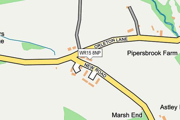 WR15 8NP map - OS OpenMap – Local (Ordnance Survey)