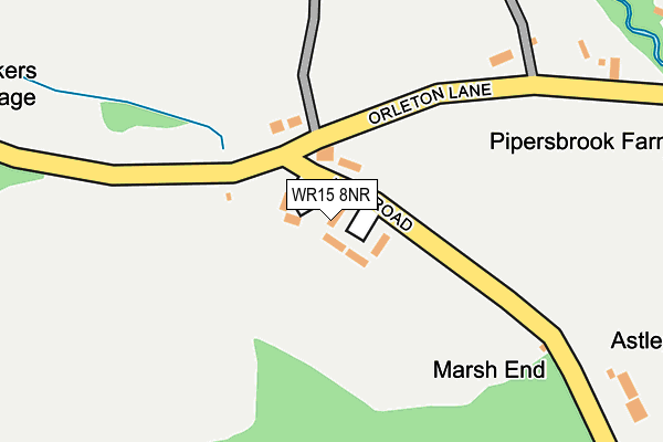 WR15 8NR map - OS OpenMap – Local (Ordnance Survey)