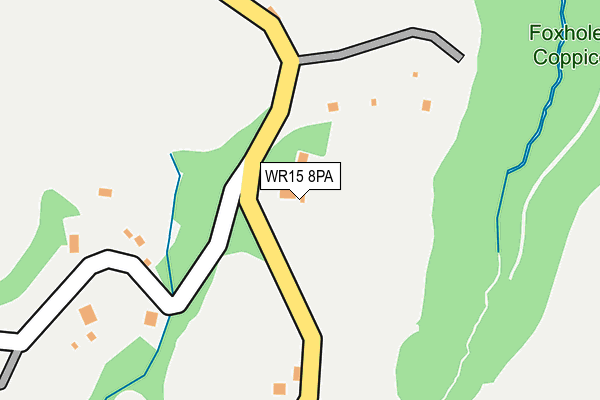 WR15 8PA map - OS OpenMap – Local (Ordnance Survey)