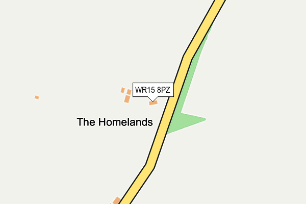 WR15 8PZ map - OS OpenMap – Local (Ordnance Survey)
