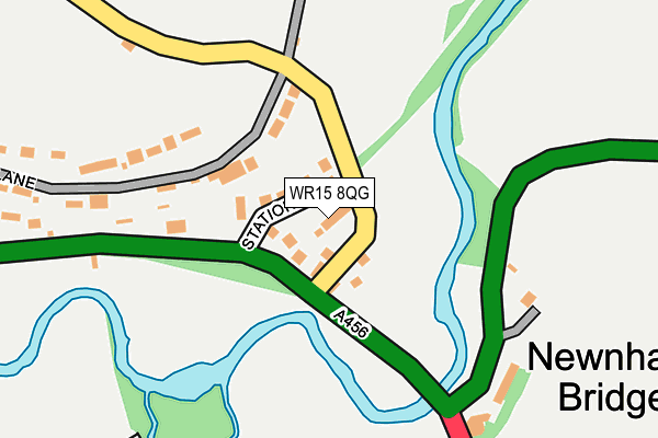 WR15 8QG map - OS OpenMap – Local (Ordnance Survey)