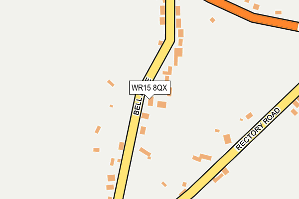 WR15 8QX map - OS OpenMap – Local (Ordnance Survey)