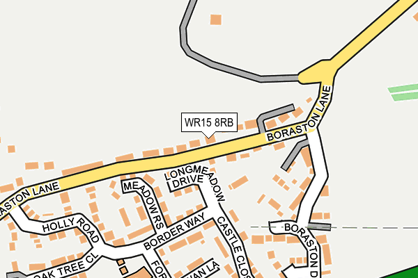 WR15 8RB map - OS OpenMap – Local (Ordnance Survey)