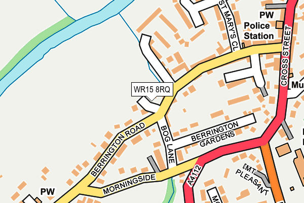 WR15 8RQ map - OS OpenMap – Local (Ordnance Survey)