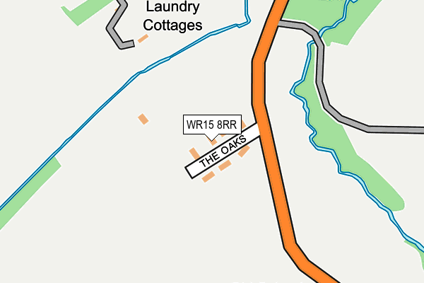 WR15 8RR map - OS OpenMap – Local (Ordnance Survey)