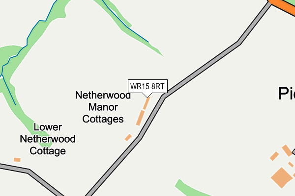 WR15 8RT map - OS OpenMap – Local (Ordnance Survey)