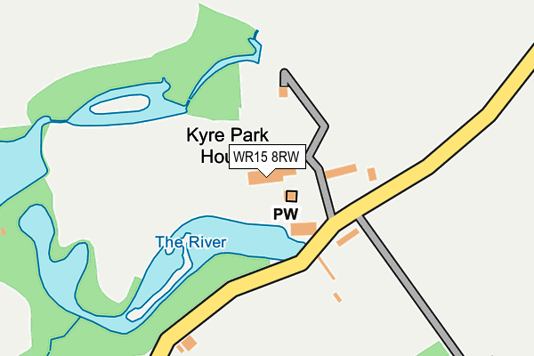 WR15 8RW map - OS OpenMap – Local (Ordnance Survey)