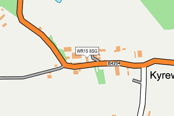 WR15 8SG map - OS OpenMap – Local (Ordnance Survey)