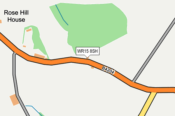 WR15 8SH map - OS OpenMap – Local (Ordnance Survey)