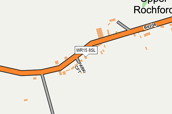 WR15 8SL map - OS OpenMap – Local (Ordnance Survey)