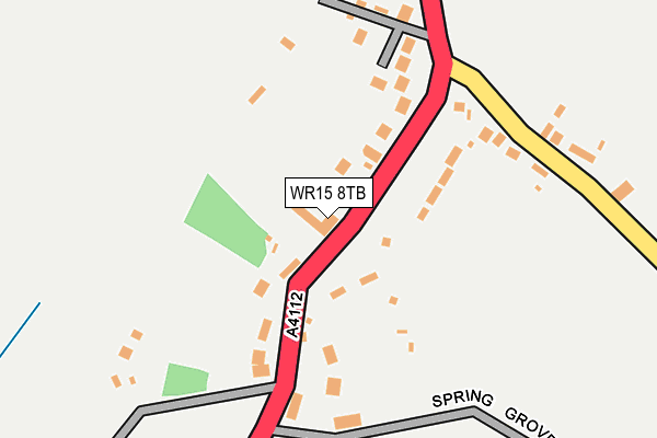 WR15 8TB map - OS OpenMap – Local (Ordnance Survey)