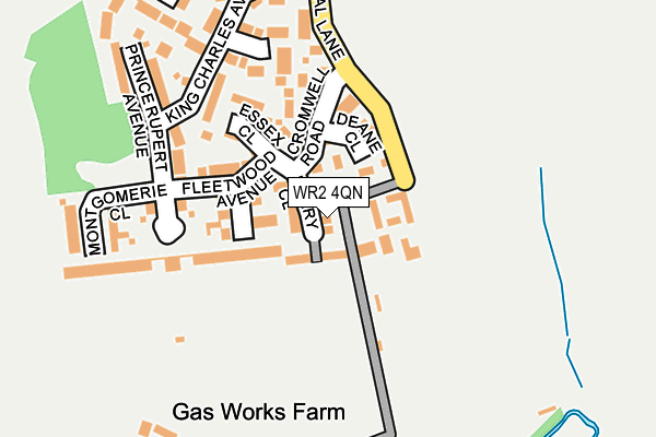 WR2 4QN map - OS OpenMap – Local (Ordnance Survey)
