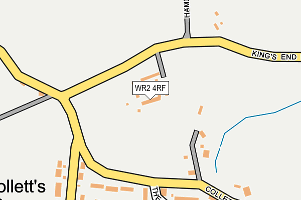 WR2 4RF map - OS OpenMap – Local (Ordnance Survey)