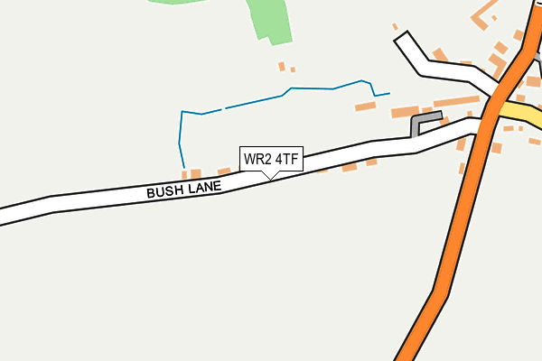 WR2 4TF map - OS OpenMap – Local (Ordnance Survey)