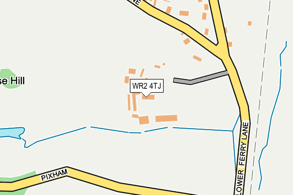 WR2 4TJ map - OS OpenMap – Local (Ordnance Survey)
