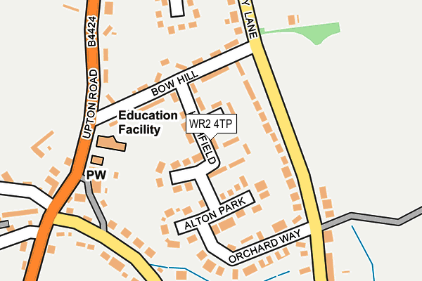 WR2 4TP map - OS OpenMap – Local (Ordnance Survey)