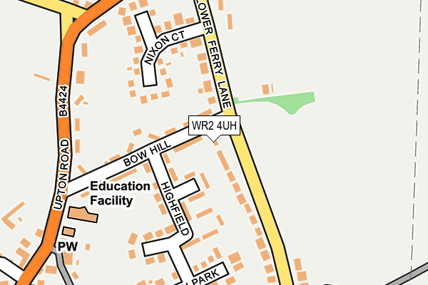 WR2 4UH map - OS OpenMap – Local (Ordnance Survey)