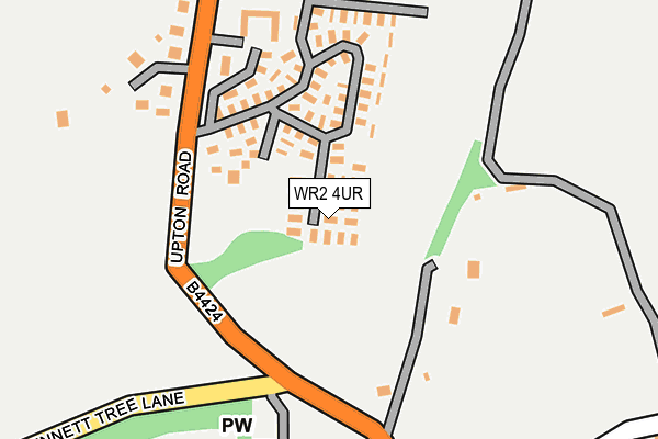 WR2 4UR map - OS OpenMap – Local (Ordnance Survey)