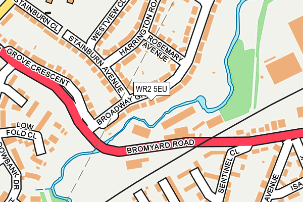 WR2 5EU map - OS OpenMap – Local (Ordnance Survey)