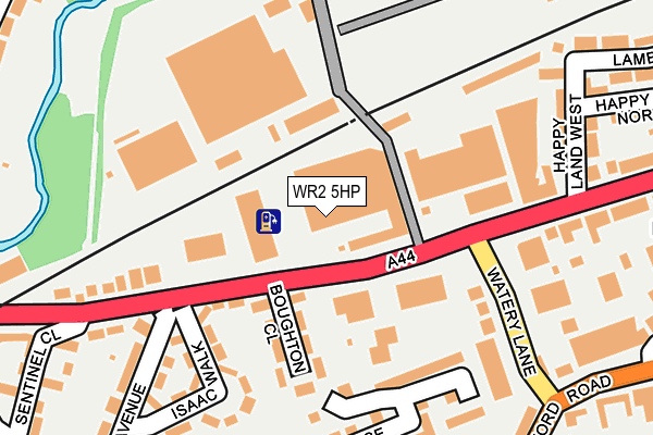WR2 5HP map - OS OpenMap – Local (Ordnance Survey)