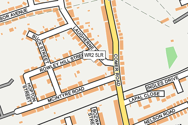 WR2 5LR map - OS OpenMap – Local (Ordnance Survey)