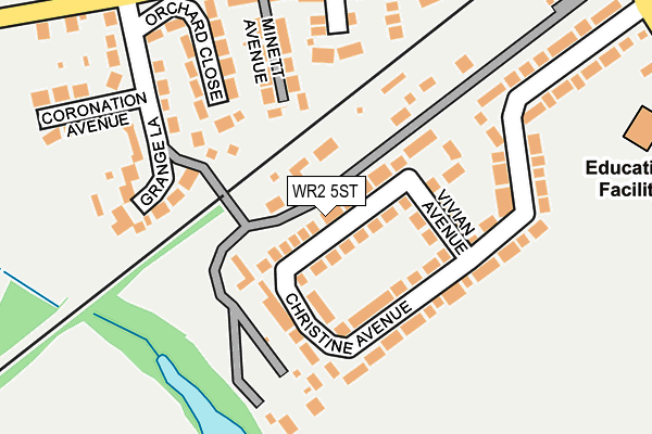 WR2 5ST map - OS OpenMap – Local (Ordnance Survey)