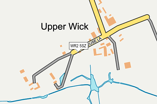 WR2 5SZ map - OS OpenMap – Local (Ordnance Survey)