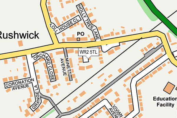 WR2 5TL map - OS OpenMap – Local (Ordnance Survey)
