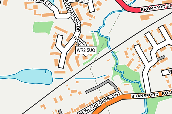 WR2 5UQ map - OS OpenMap – Local (Ordnance Survey)