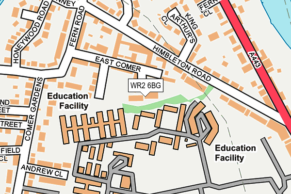 Map of DOLPHIN CLOSE (WORCESTER) MANAGEMENT COMPANY LIMITED at local scale