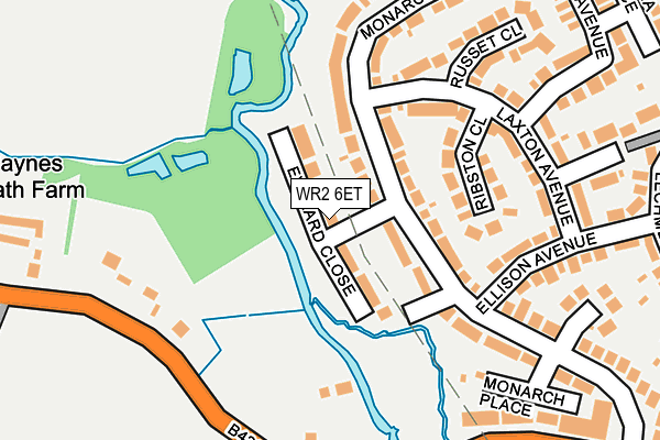 WR2 6ET map - OS OpenMap – Local (Ordnance Survey)