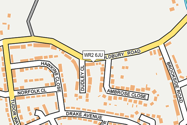 WR2 6JU map - OS OpenMap – Local (Ordnance Survey)