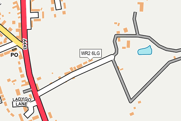 WR2 6LG map - OS OpenMap – Local (Ordnance Survey)