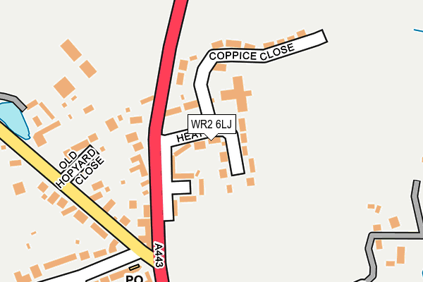 WR2 6LJ map - OS OpenMap – Local (Ordnance Survey)