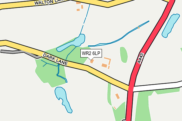 WR2 6LP map - OS OpenMap – Local (Ordnance Survey)