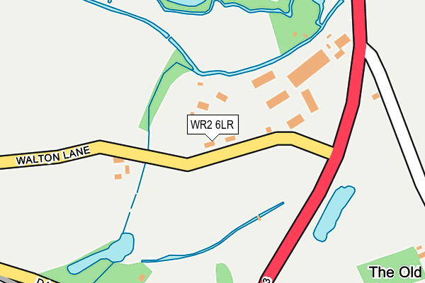 WR2 6LR map - OS OpenMap – Local (Ordnance Survey)