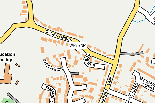 WR3 7NP map - OS OpenMap – Local (Ordnance Survey)