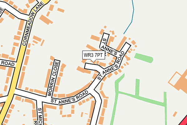 WR3 7PT map - OS OpenMap – Local (Ordnance Survey)