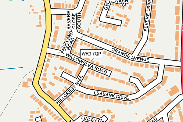 WR3 7QP map - OS OpenMap – Local (Ordnance Survey)