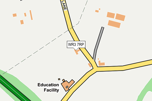WR3 7RP map - OS OpenMap – Local (Ordnance Survey)