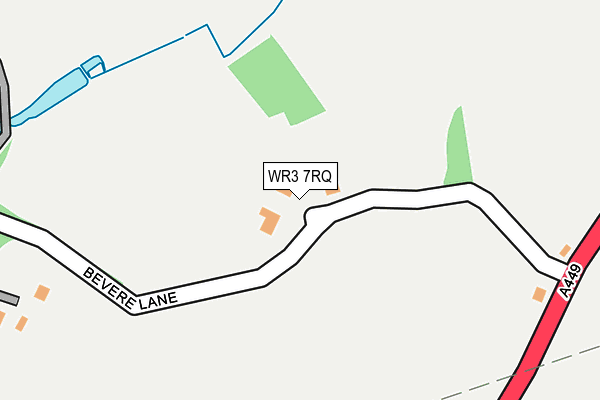 WR3 7RQ map - OS OpenMap – Local (Ordnance Survey)