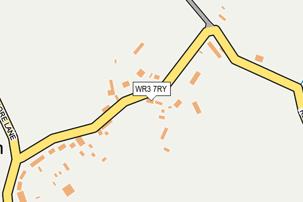 WR3 7RY map - OS OpenMap – Local (Ordnance Survey)
