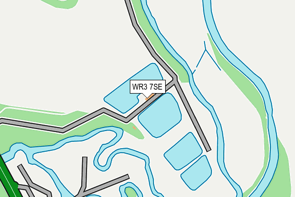 WR3 7SE map - OS OpenMap – Local (Ordnance Survey)